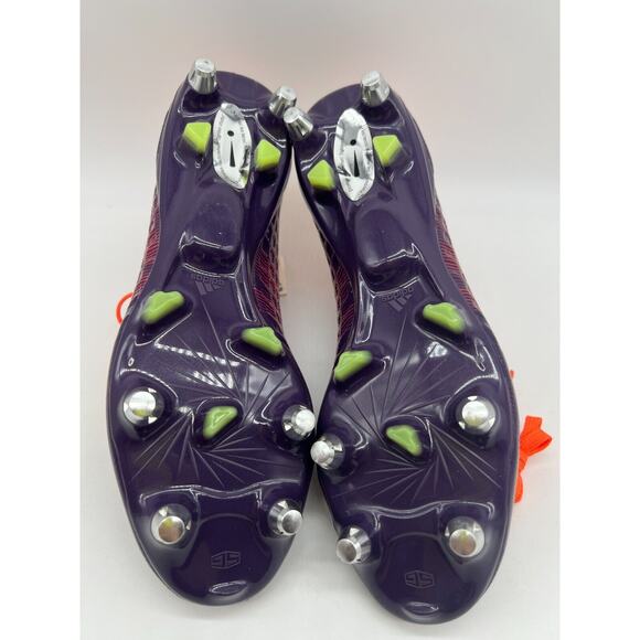 Adidas Predator Malice Control BB7974 Orange Purple Rugby Cleats Men's Size 6.5 - Picture 4 of 12